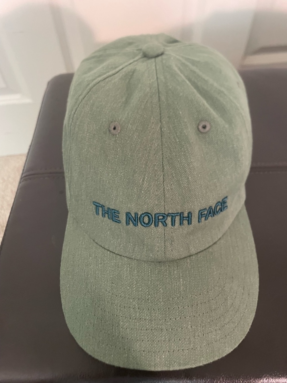 The North Face Green Cap with Logo Embroidery